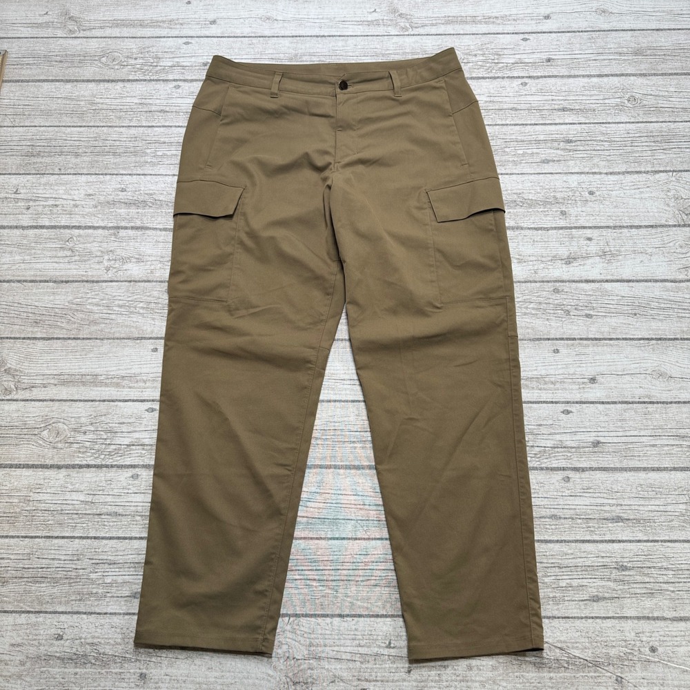 Lululemon Cargo Pants Men's 34 Brown Straight High Rise Hiking Tactical Outdoor